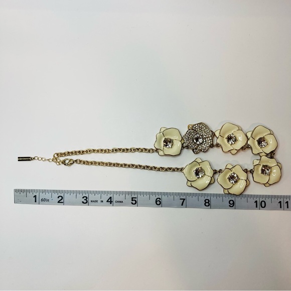 ISAAC MIZRAHI Live QVC Crystal Rhinestone Flower Necklace - Picture 7 of 7